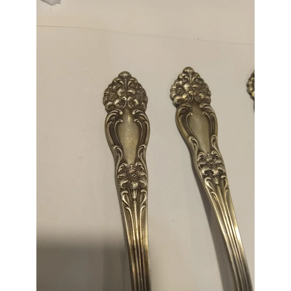 Reed & Barton La Parisienne Silverplate Teaspoons Set of 3 Pat 1901 Art Nouveau